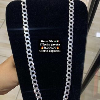 Corrente escama de peixe 11mm70cm com f/gaveta