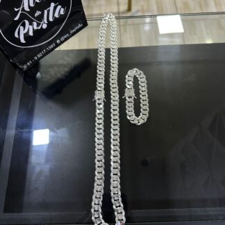 Conjunto de 13mm Corrente + pulseira