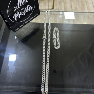 Conjunto de 8mm Corrente + Pulseira